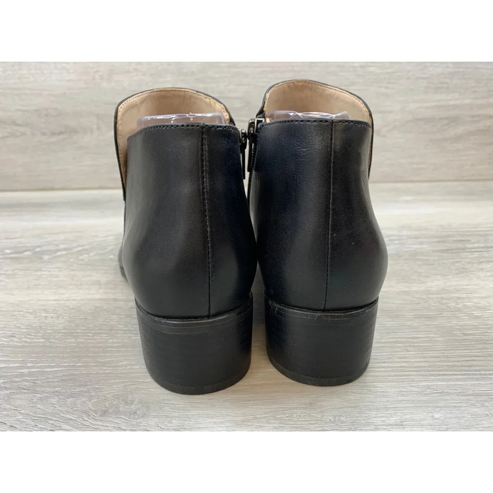 Clarks Narrative Women's Black Leather Ankle Boots Pointed Comfort Shoes